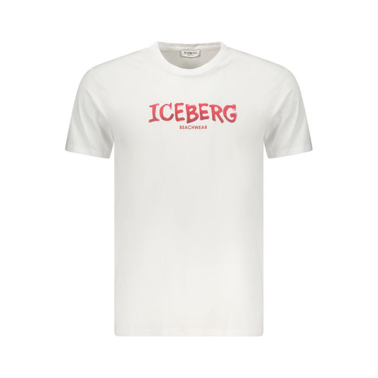 T-Shirt Iceberg Bianco en Coton pour Homme