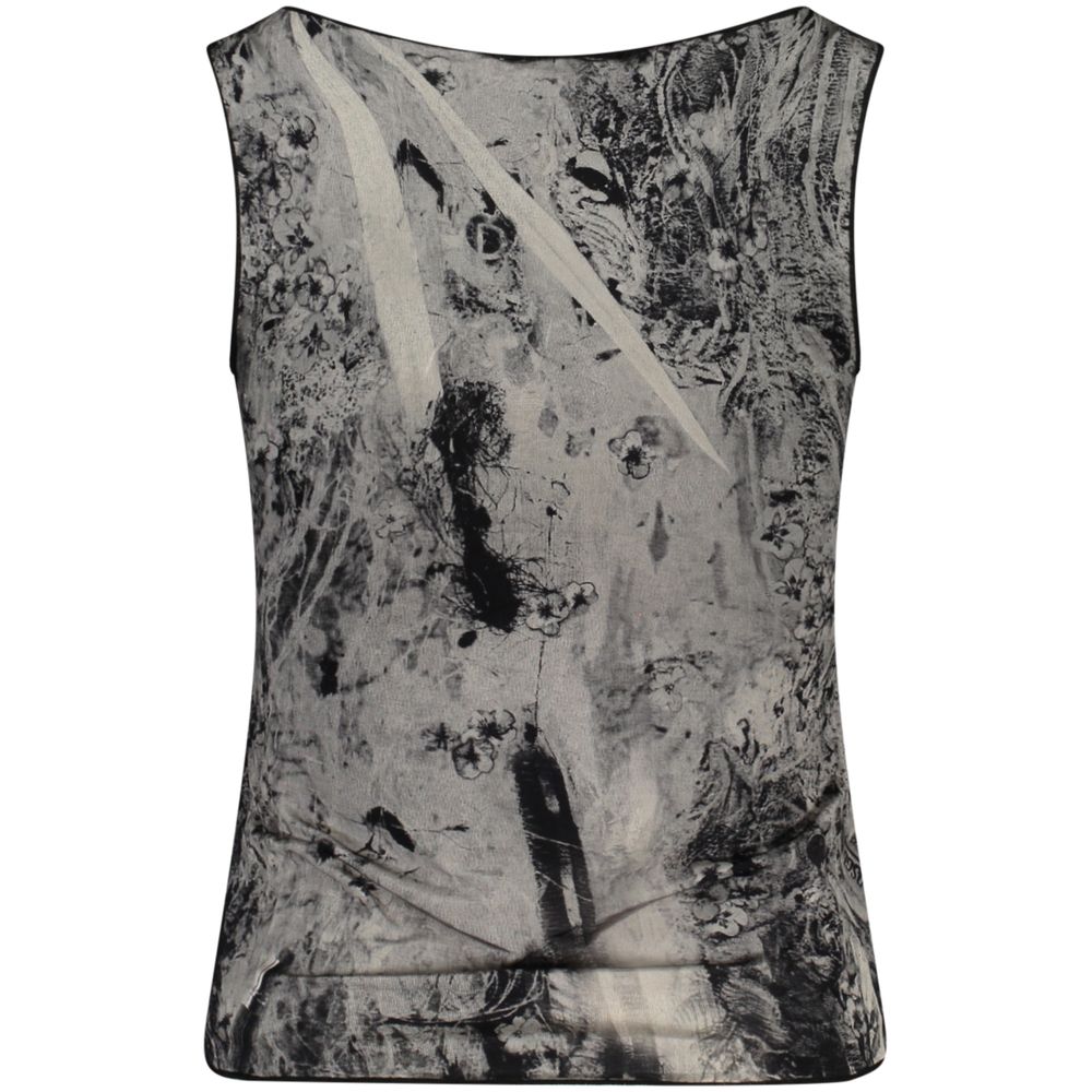 Desigual Edinburgh Fantasy Black Viscosa Women Tank Top