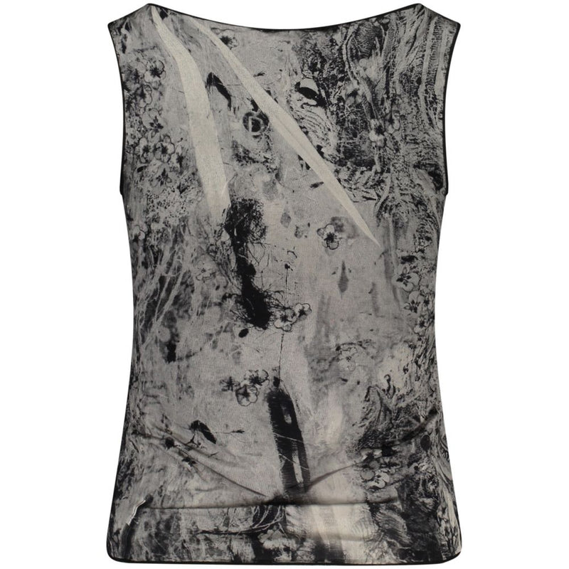 Desigual Edinburgh Fantasy Black Viscosa Women Tank Top