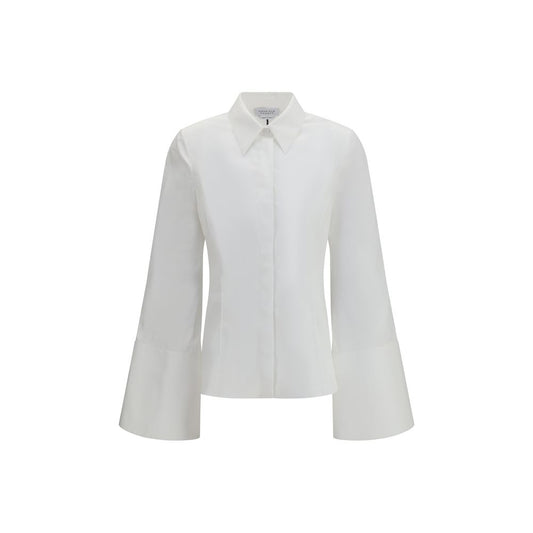 Gabriela Hearst Jataya Fitted White Cotton Dress Shirt