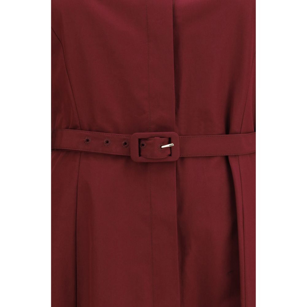 Gabriela Hearst Carmina Bordeaux Cotton Casual Dress