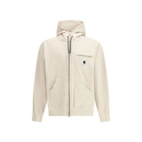 Sacai Beige Cotton Hoodie - Oversized Design