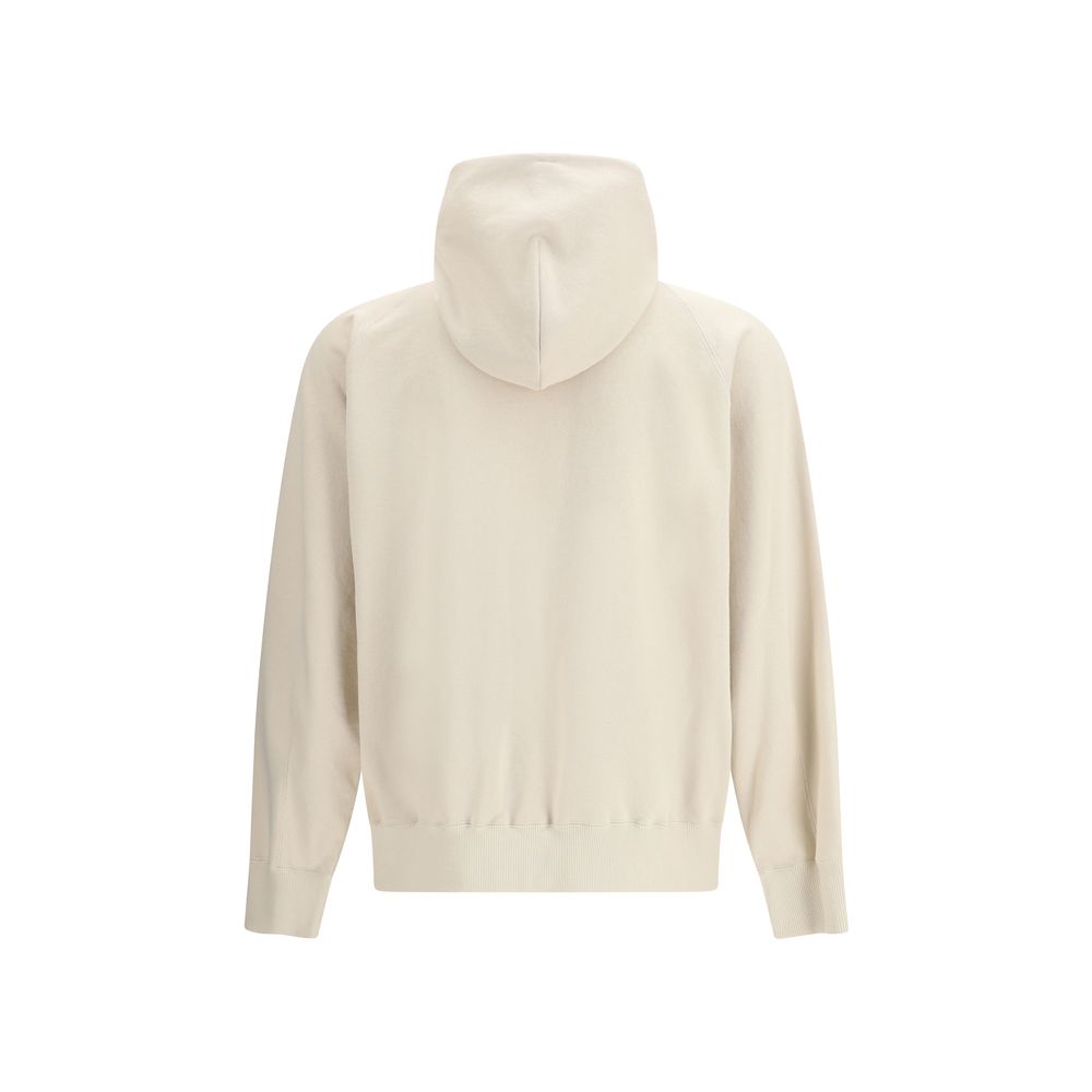 Sacai Beige Cotton Hoodie - Oversized Design