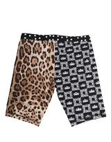 Sous-vêtement short cycliste à motif multicolore Dolce & Gabbana