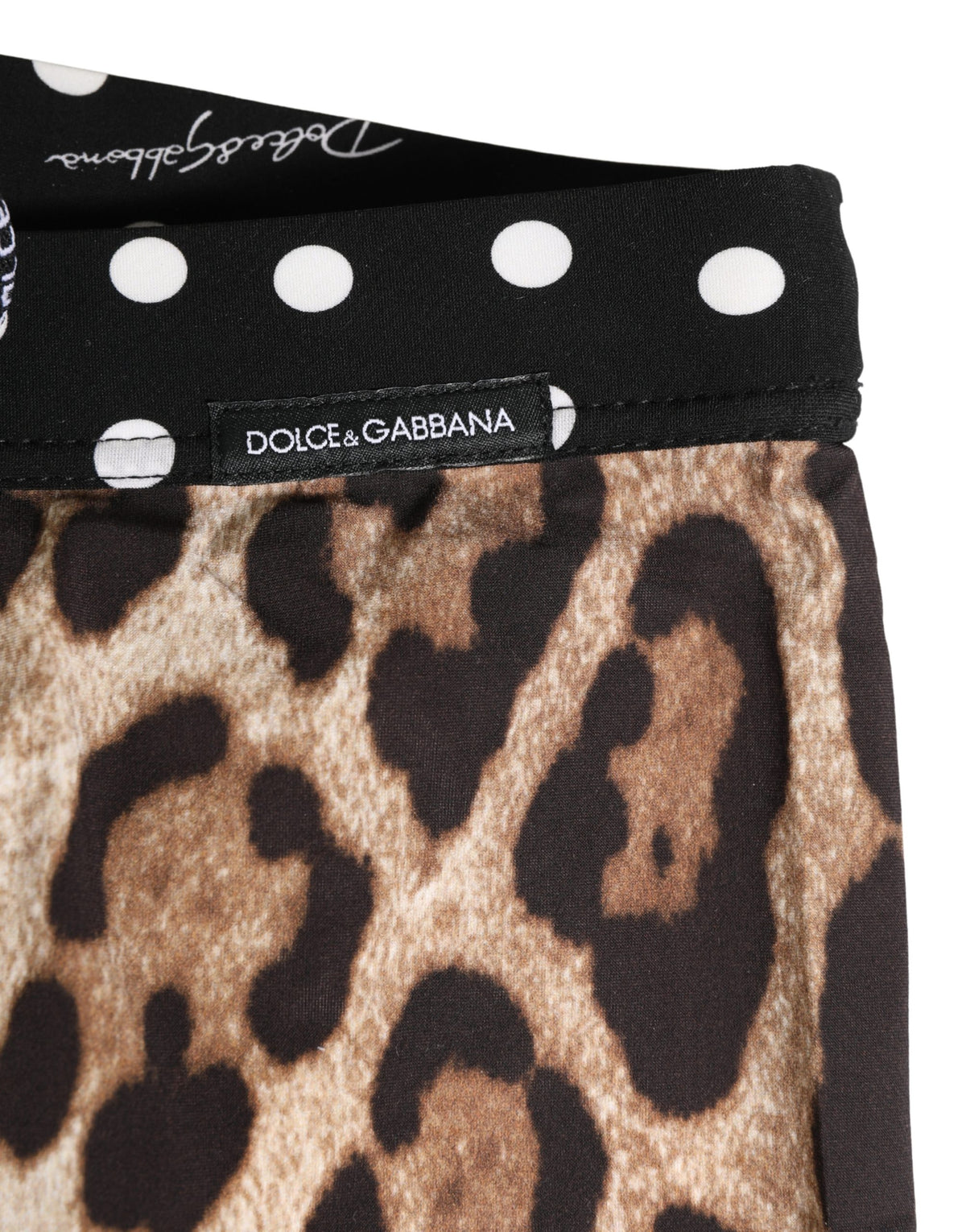 Sous-vêtement short cycliste à motif multicolore Dolce & Gabbana
