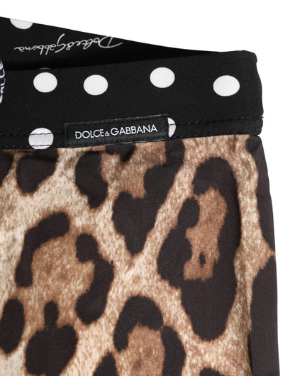 Sous-vêtement short cycliste à motif multicolore Dolce & Gabbana