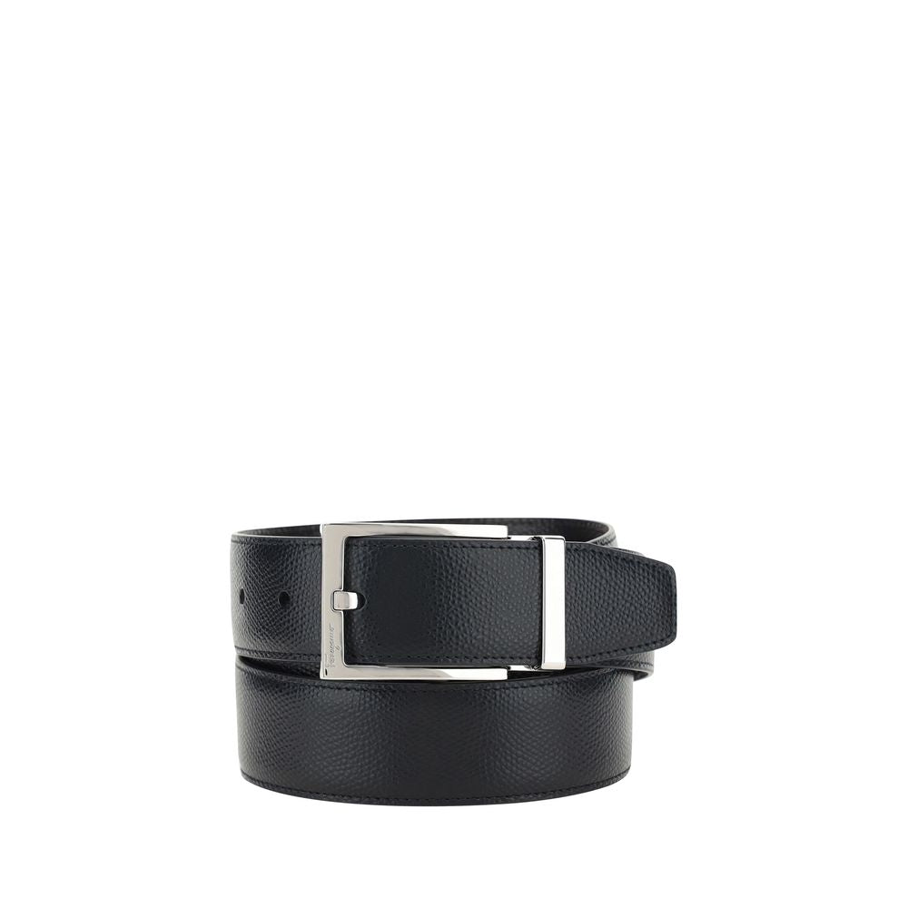 Ceinture Ferragamo Bos Taurus Regular en cuir de veau noir