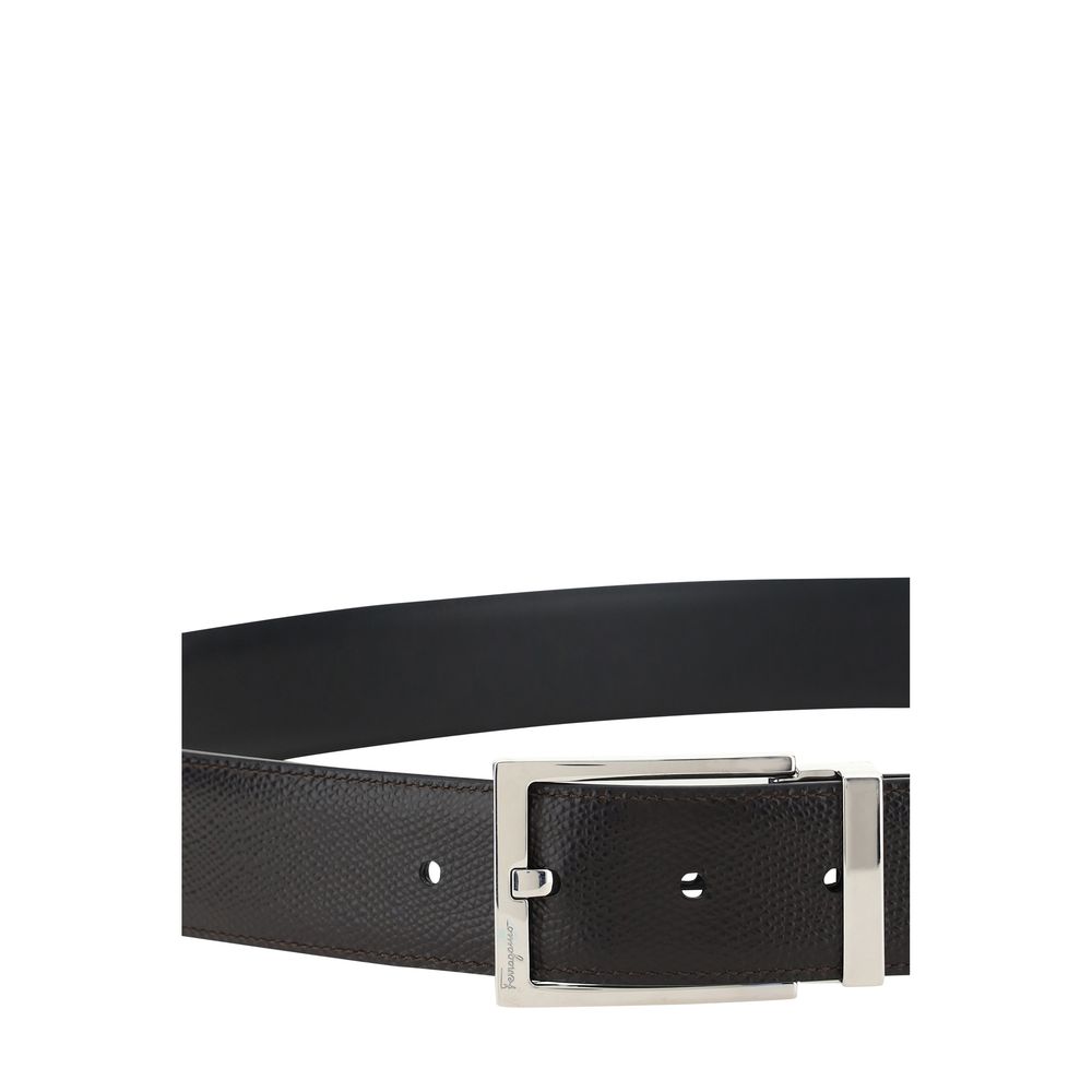 Ceinture Ferragamo Bos Taurus Regular en cuir de veau noir