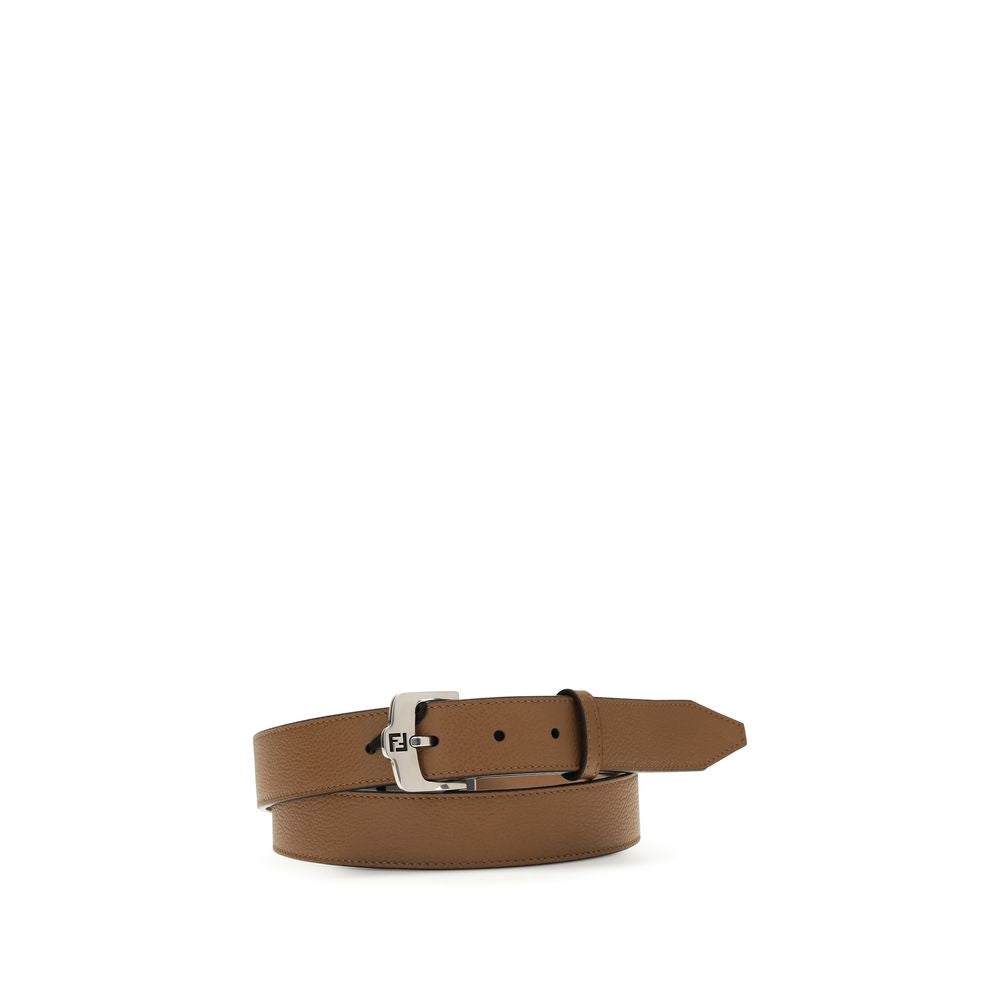 Ceinture Fendi Bos Taurus en cuir de veau marron