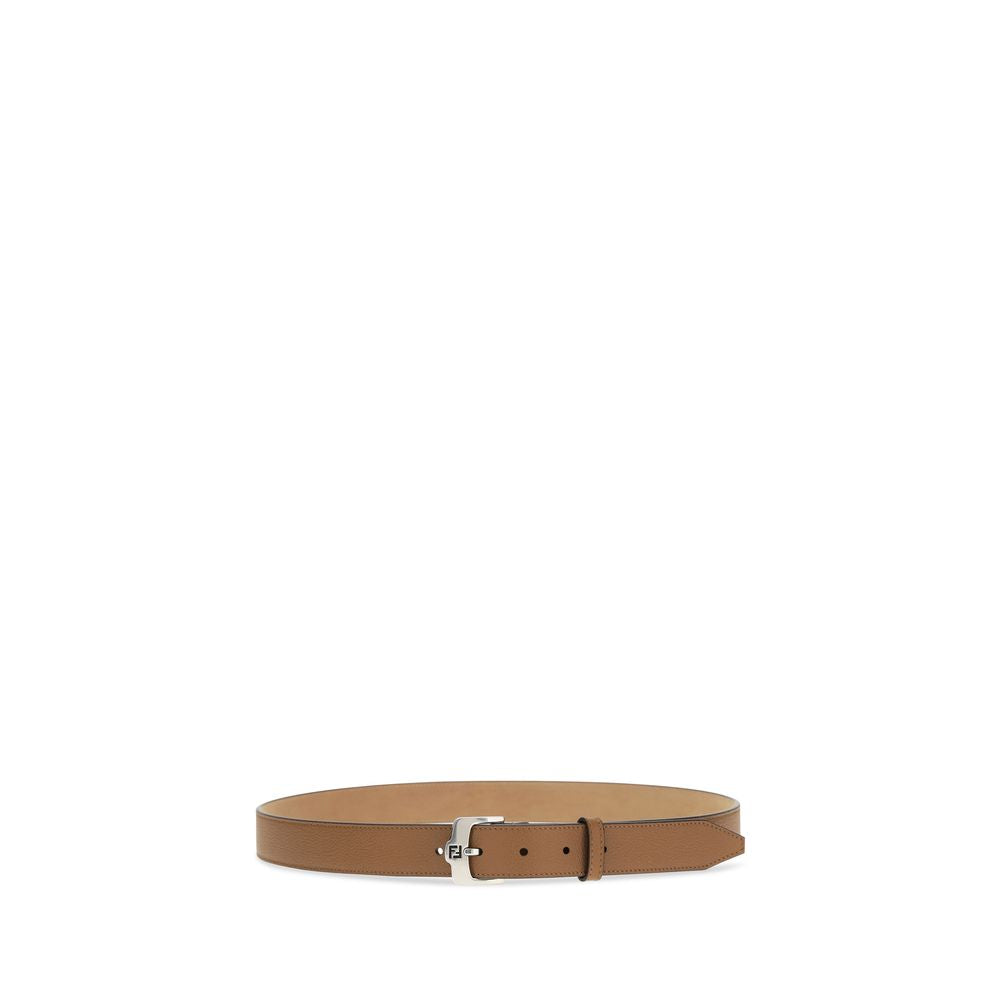 Ceinture Fendi Bos Taurus en cuir de veau marron