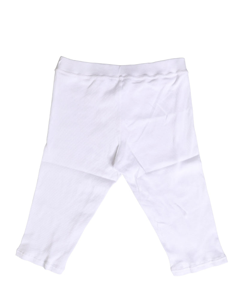 Dolce & Gabbana Men’s White Cotton Short Johns Underwear