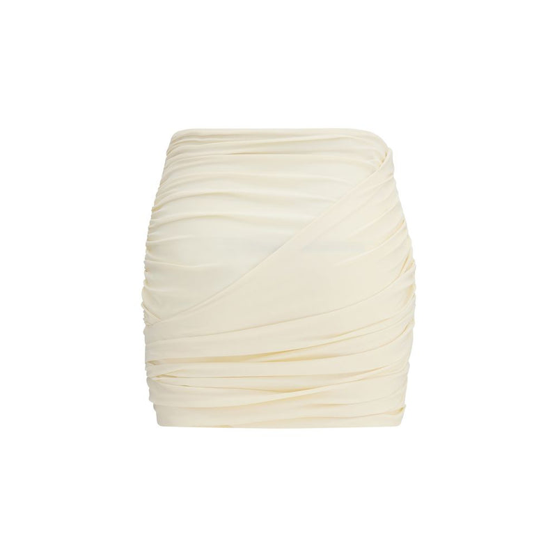 Magda Butrym Beige Fabric Mini Skirt
