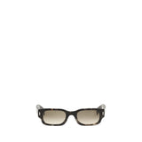Lunettes de soleil en acétate marron Alexander McQueen
