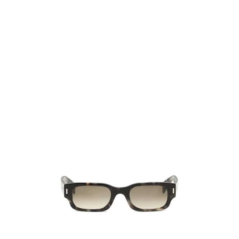 Lunettes de soleil en acétate marron Alexander McQueen
