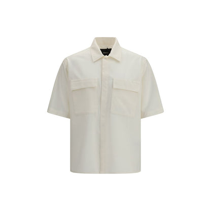LAMINAR Beige Polyester Shirt met Korte Mouwen