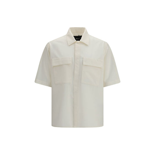 LAMINAR Beige Polyester Shirt met Korte Mouwen