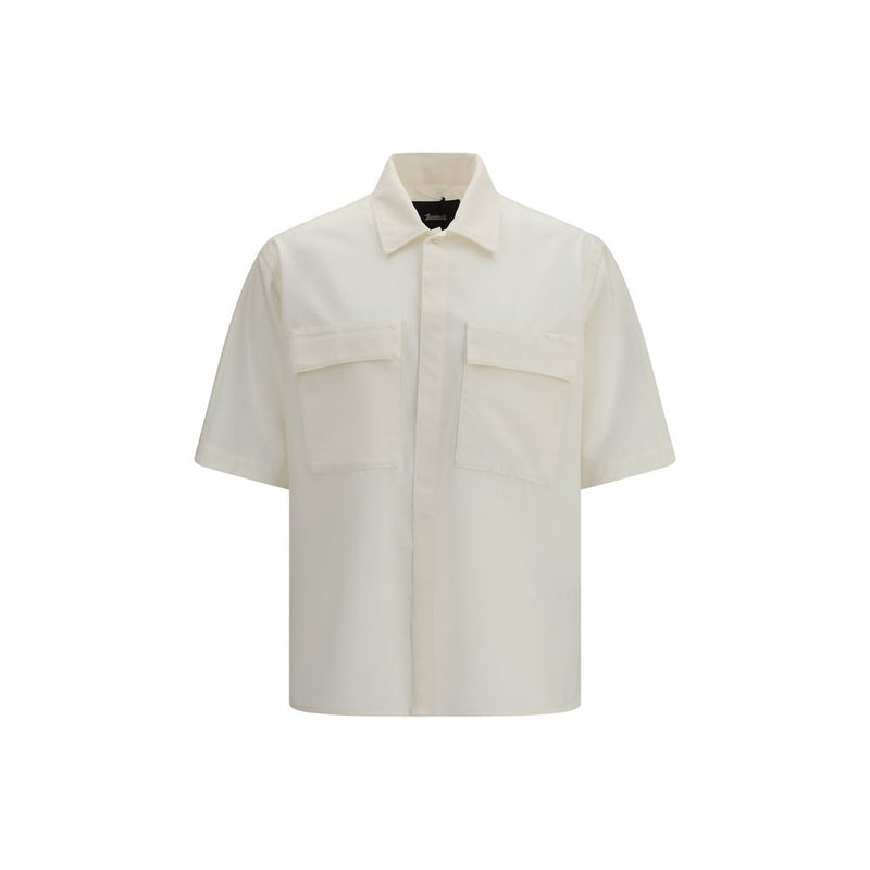 LAMINAR Beige Polyester Shortsleeve Shirt - Oversized Style