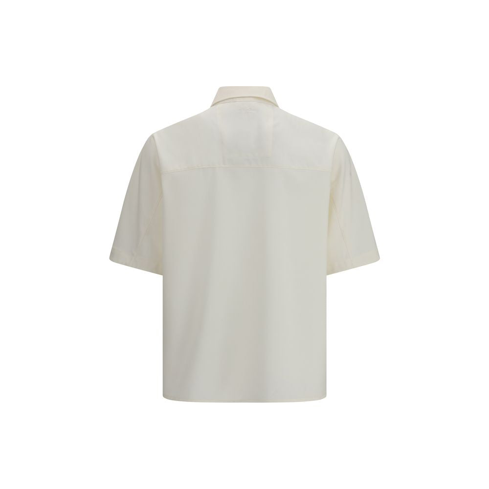 LAMINAR Beige Polyester Shortsleeve Shirt - Oversized Style