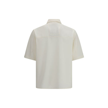 LAMINAR Beige Polyester Shirt met Korte Mouwen