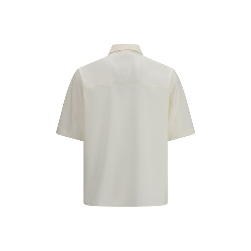 LAMINAR Beige Polyester Shortsleeve Shirt - Oversized Style