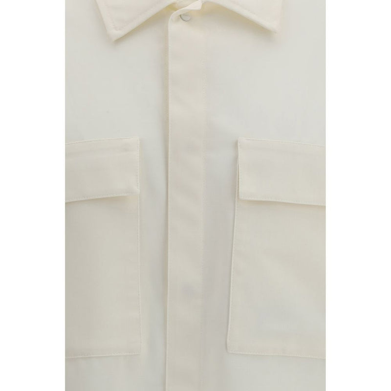 LAMINAR Beige Polyester Shortsleeve Shirt - Oversized Style