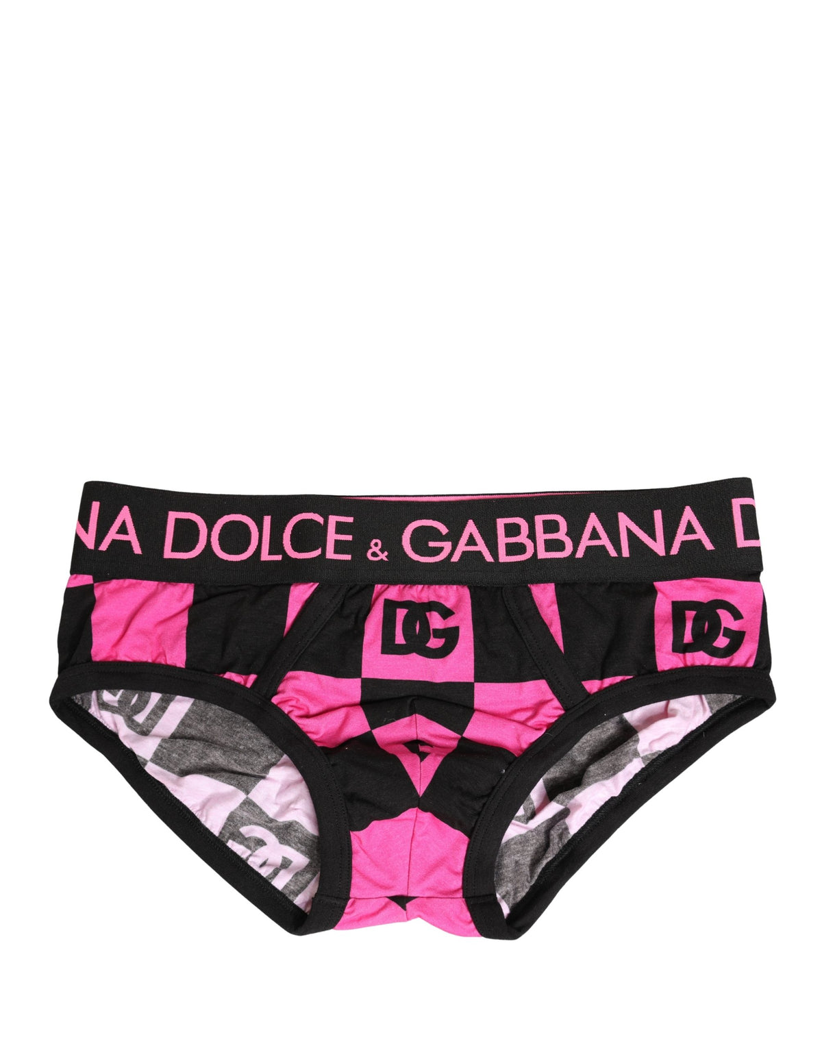 Dolce & Gabbana Brando Brief Underwear - Black & Pink Logo