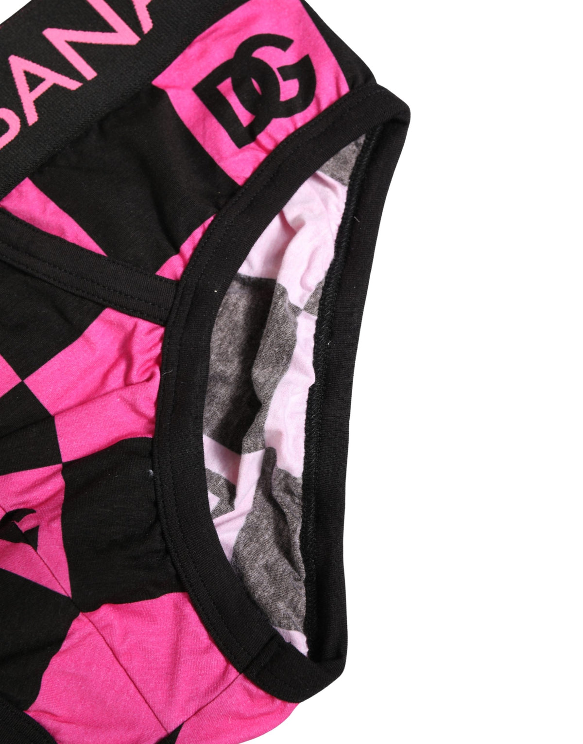 Dolce & Gabbana Brando Brief Underwear - Black & Pink Logo