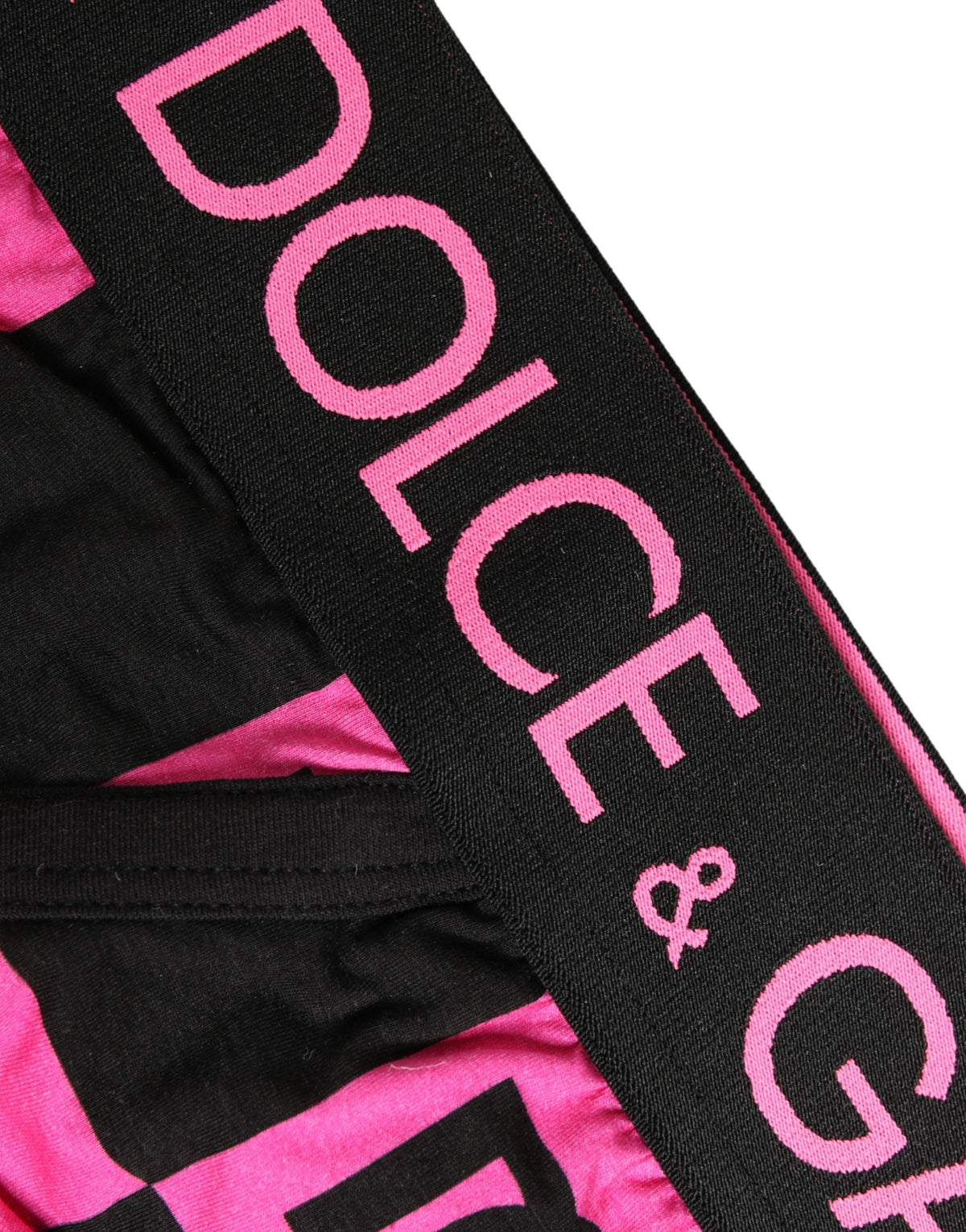 Dolce & Gabbana Brando Brief Underwear - Black & Pink Logo