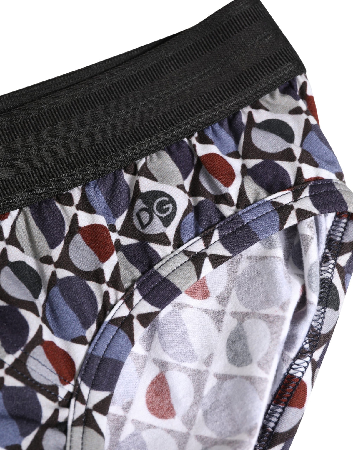 Dolce & Gabbana Multicolor Patterned Midi Briefs for Men
