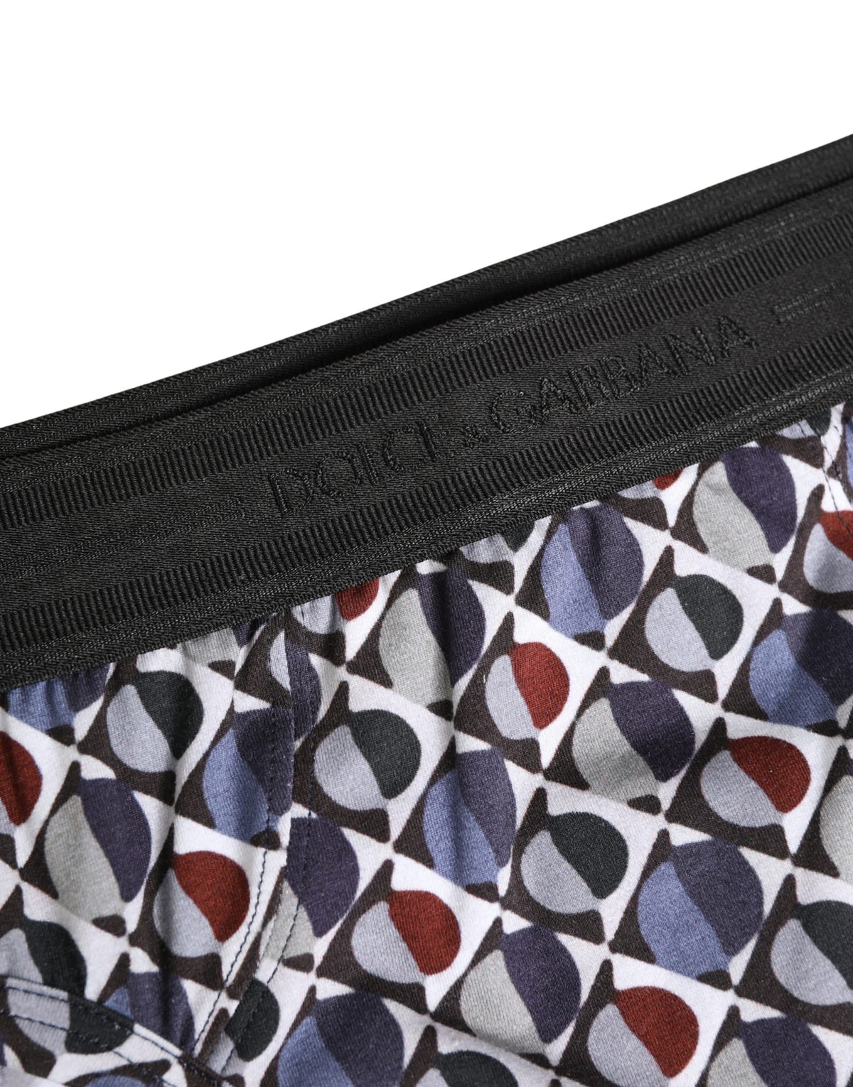 Dolce & Gabbana Multicolor Patterned Midi Briefs for Men