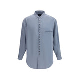 Giorgio Armani Gray Silk Shirt - Elegant and Sophisticated