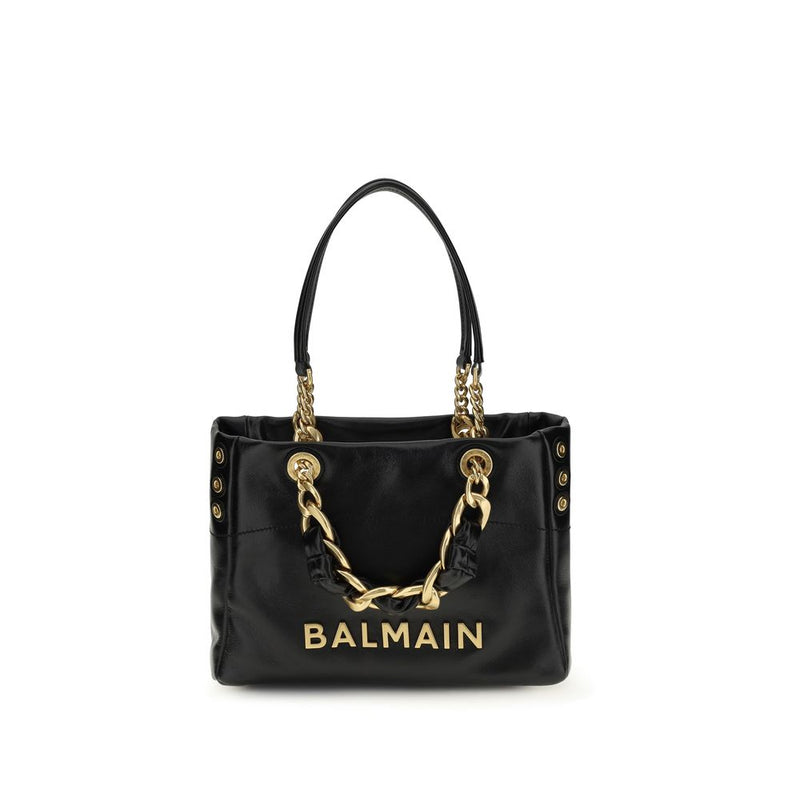 Balmain Black Calf Leather Bos Taurus Handbag