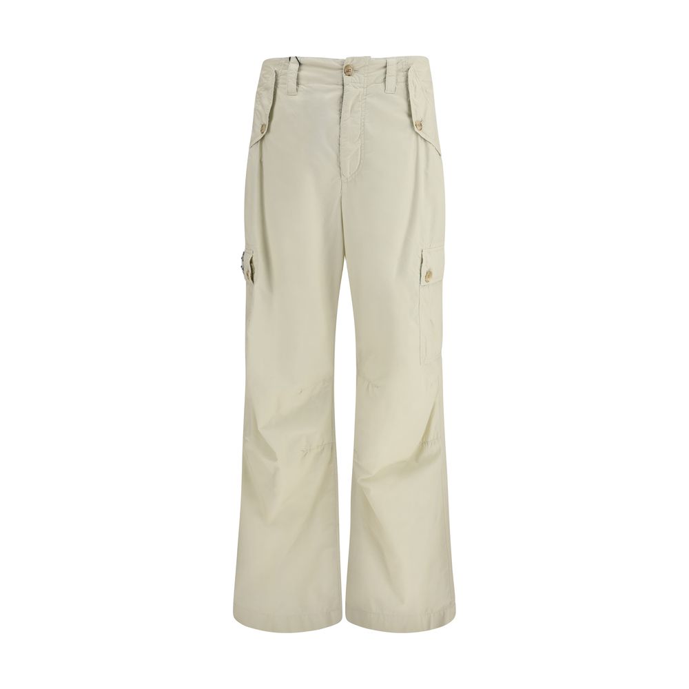 Pantalon décontracté en coton beige Dolce & Gabbana