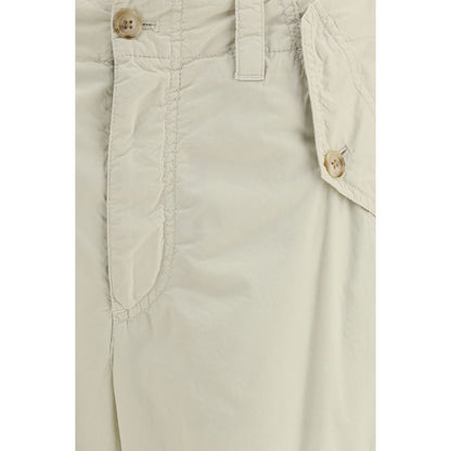 Pantalon décontracté en coton beige Dolce & Gabbana