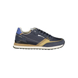Gas Blue Polyurethane Men Sneaker - Stylish & Comfortable