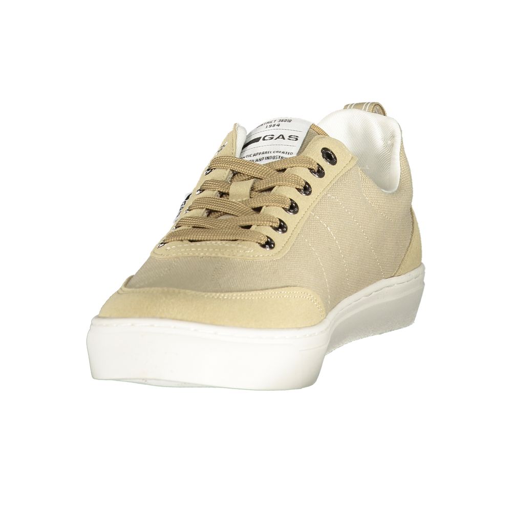 Gas Hancock Low Mix Beige Sneakers for Men