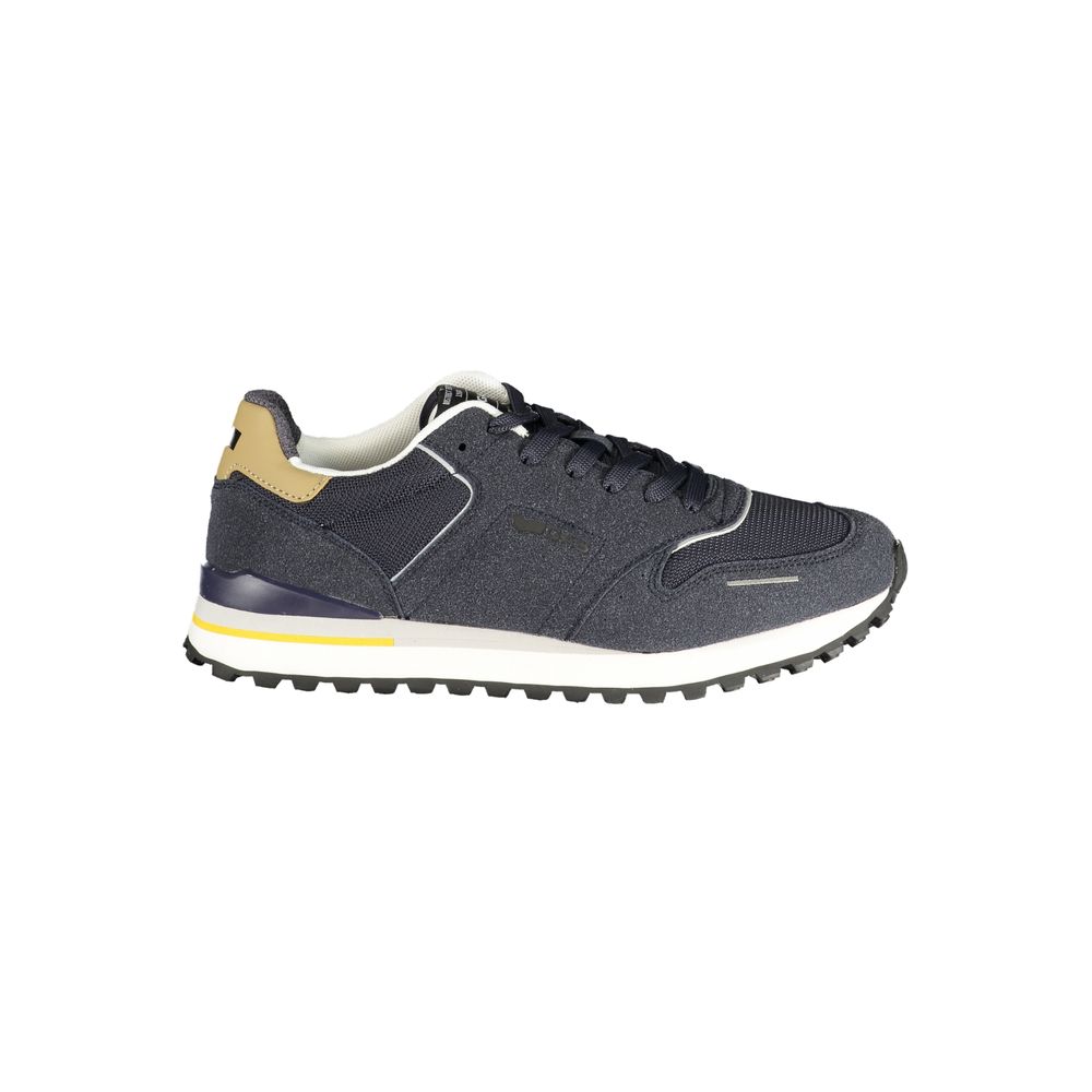 Gas Blu Polyester Men Sneaker - ALBA MIX