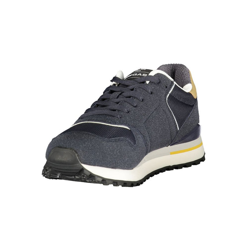 Gas Blu Polyester Men Sneaker - ALBA MIX