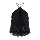 Isabel Marant Étoile Prisha Ruffle Top - Black Polyester Blouse