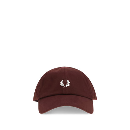 Casquette en coton Bordeaux Fred Perry