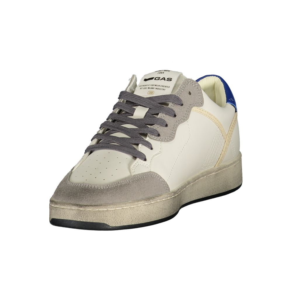 Gas GIOVI GS MIX White Polyurethane Men's Sneaker