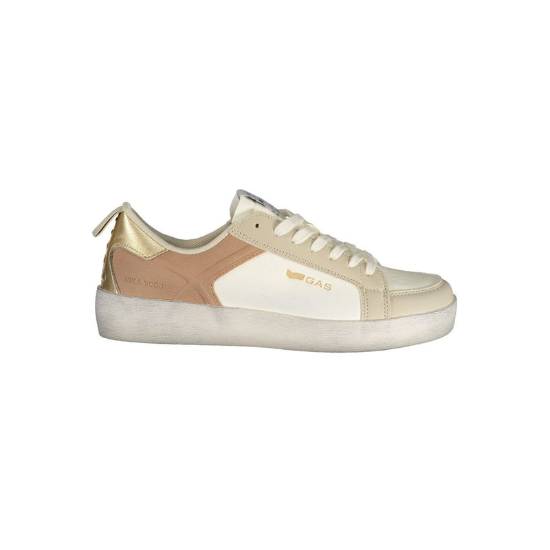 Gas Bianco Polyurethane Women Sneaker - Bold Athletic Style
