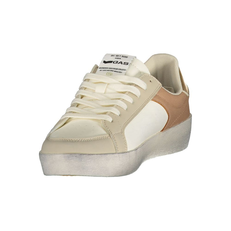 Gas Bianco Polyurethane Women Sneaker - Bold Athletic Style