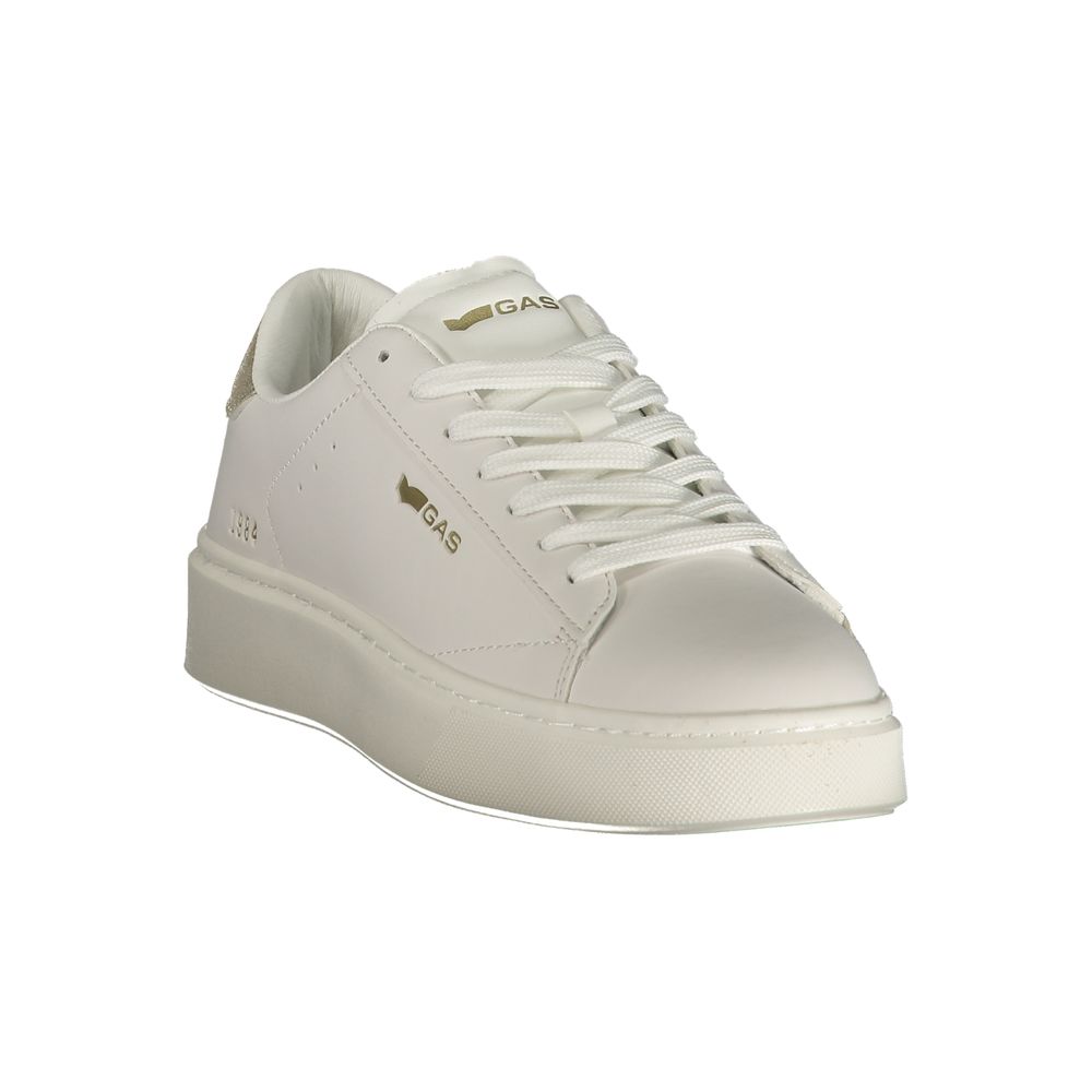 GAS Leonard LTX Women Sneaker in White with Gold Details