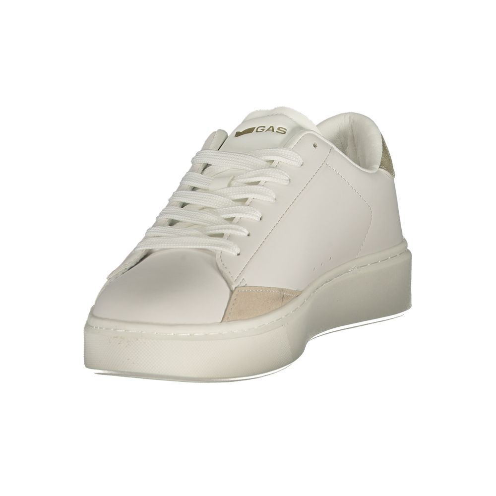 GAS Leonard LTX Women Sneaker in White with Gold Details