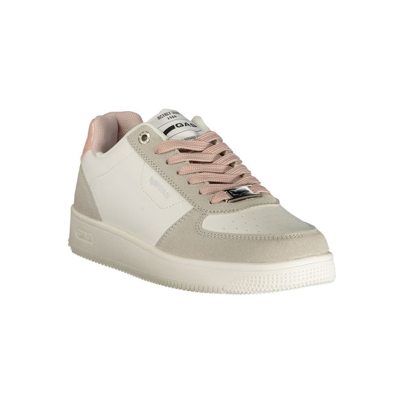 Gas KEWIN MIX White Polyurethane Women Sneaker