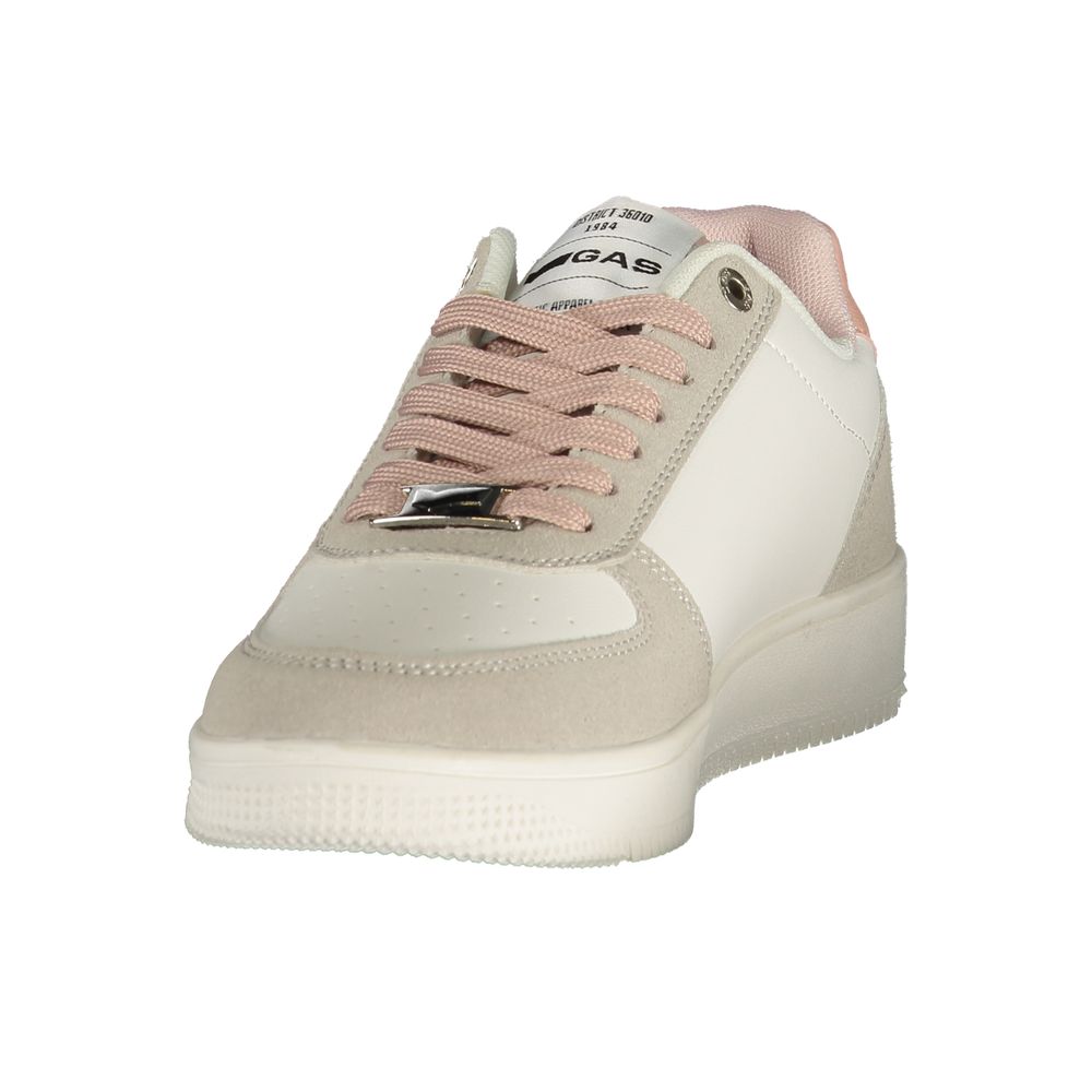 Gas KEWIN MIX White Polyurethane Women Sneaker