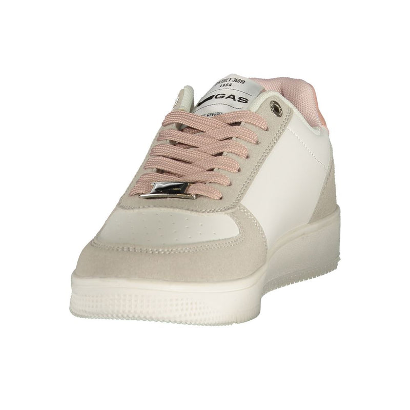 Gas KEWIN MIX White Polyurethane Women Sneaker