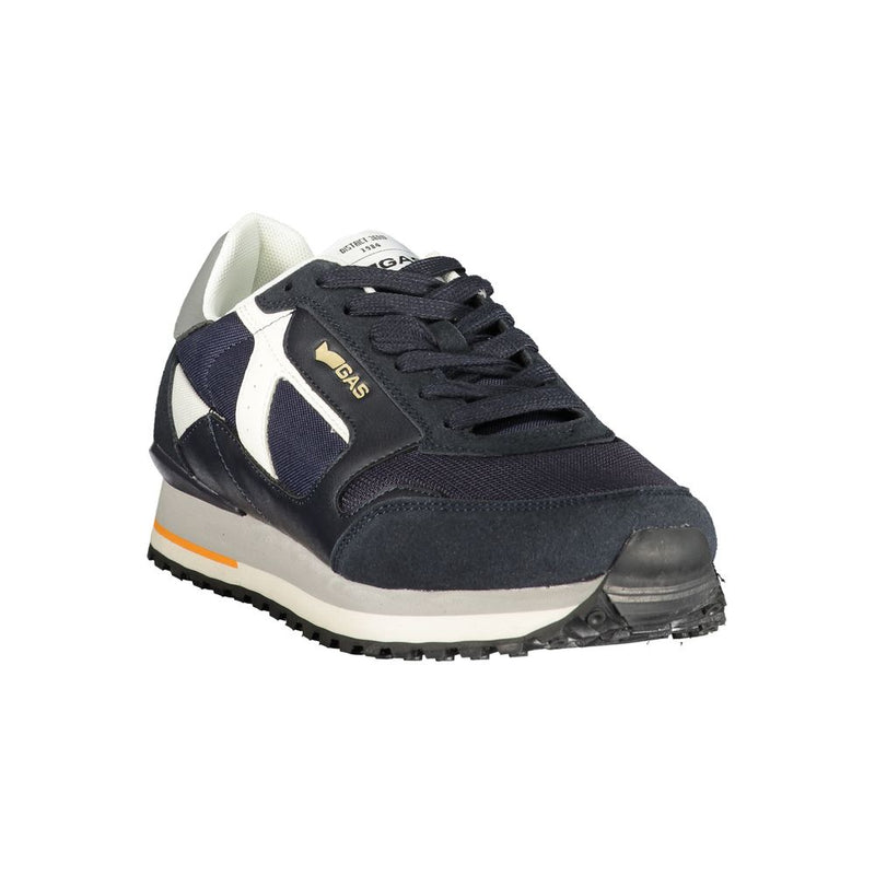 Gas Malik Mix Blue Polyurethane Men Sneaker