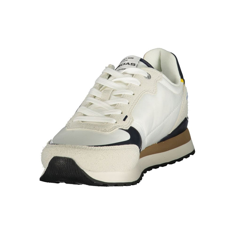 Gas White Polyurethane Men Sneaker - Stylish Athletic Footwear